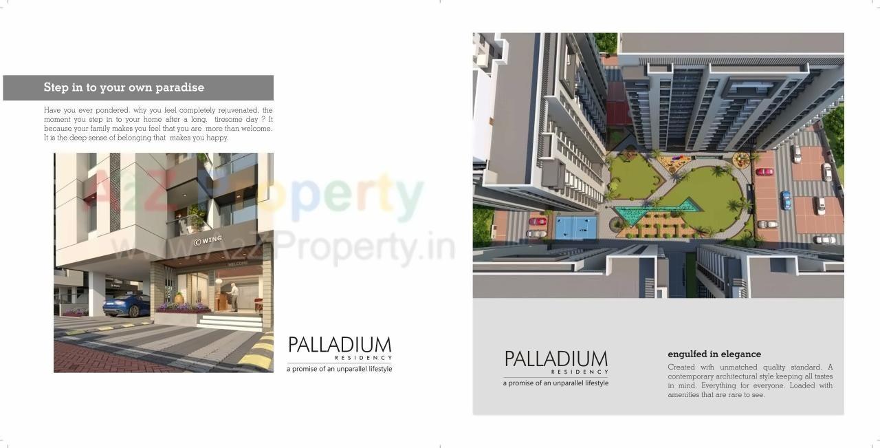 3D Elevation of real estate project Palladium Residency located at Vadod, Surat, Gujarat