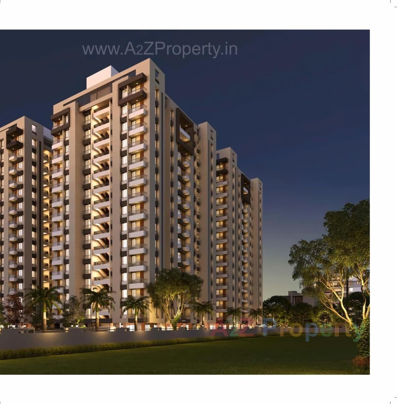 3D Elevation of real estate project Palladium Residency located at Vadod, Surat, Gujarat