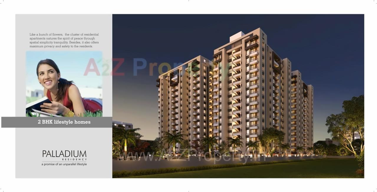 3D Elevation of real estate project Palladium Residency located at Vadod, Surat, Gujarat