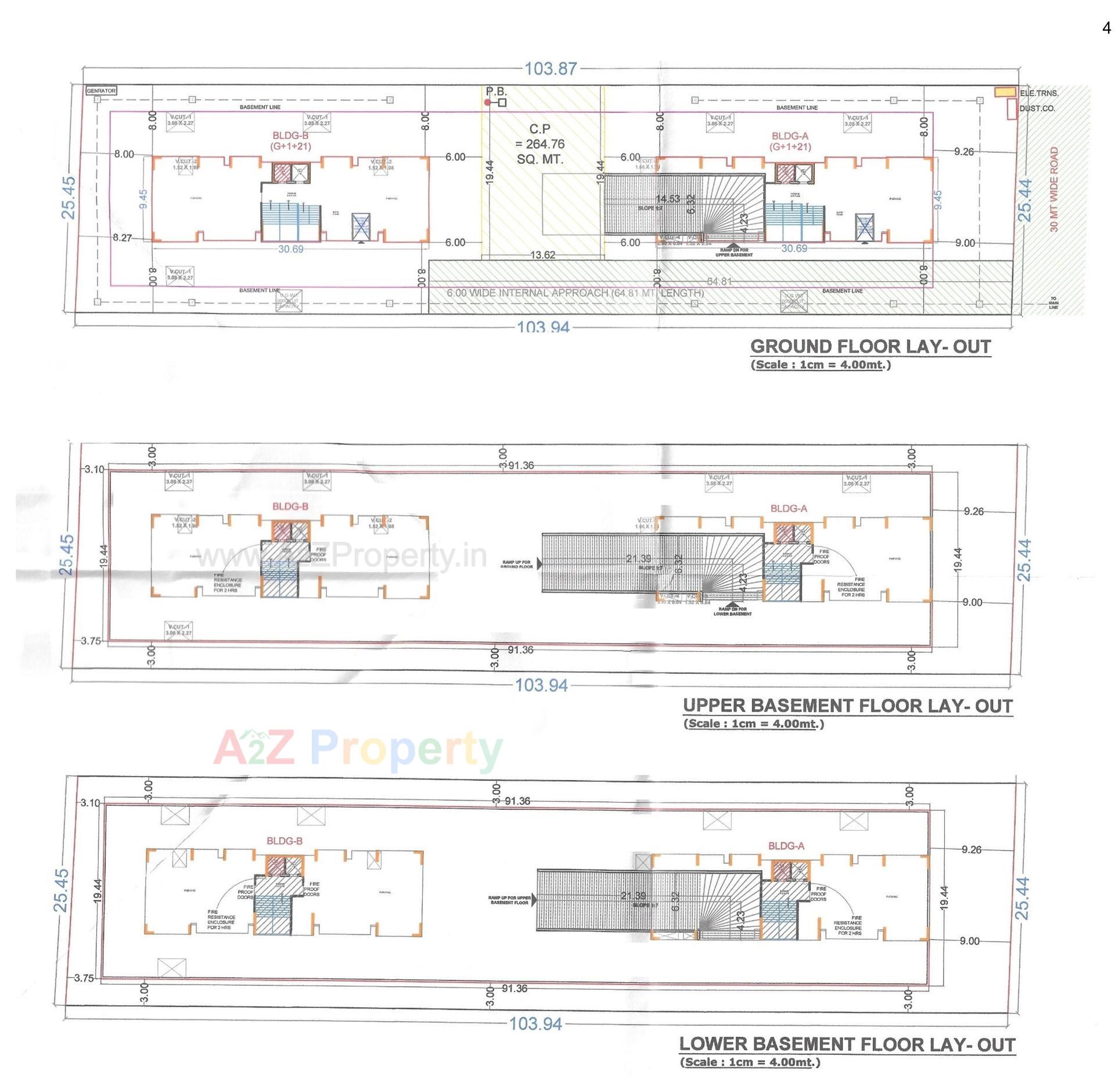 Layout of real estate project Palm Rivera Heights Divine located at Singanpore, Surat, Gujarat