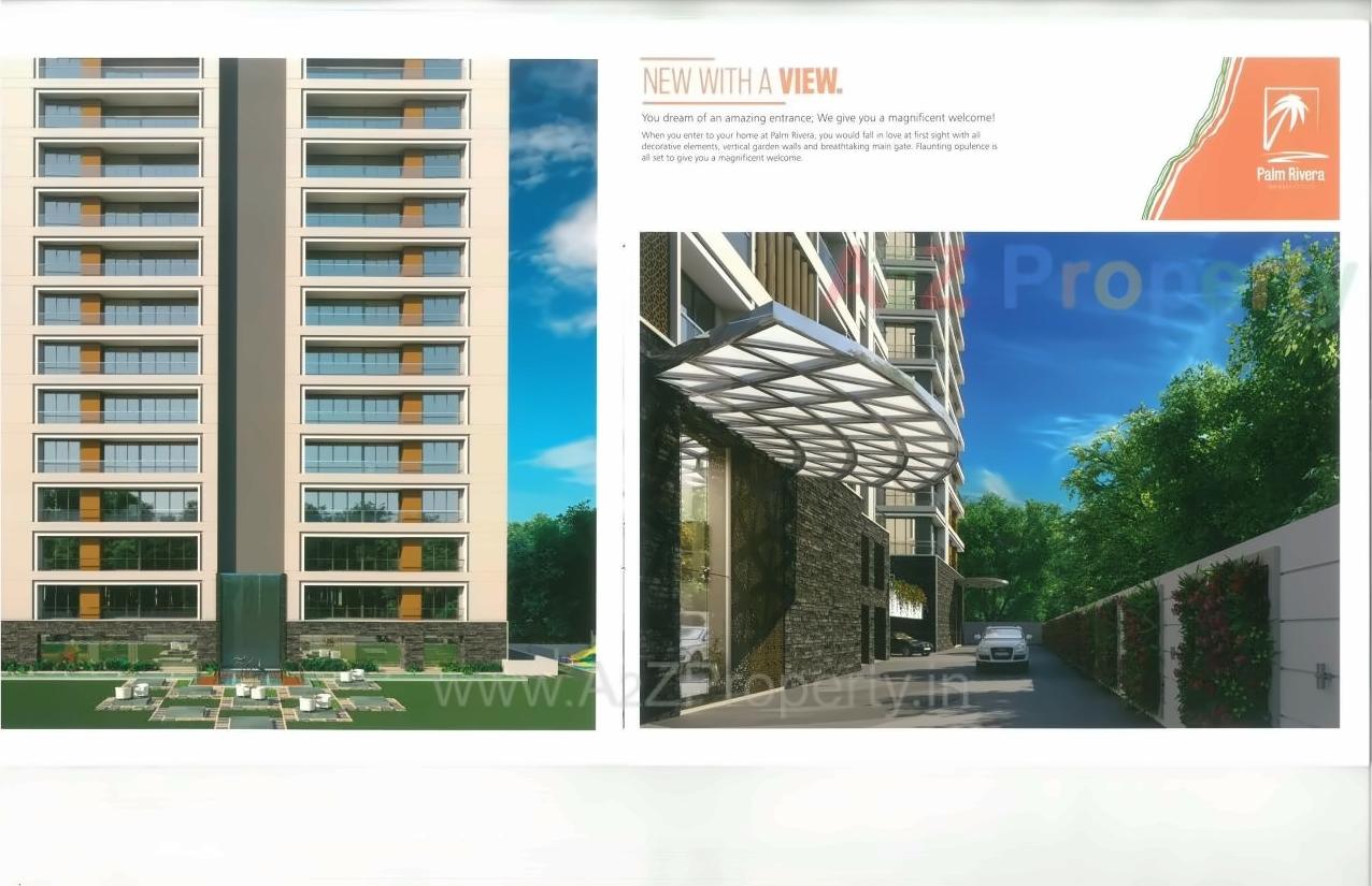 3D Elevation of real estate project Palm Rivera located at Singanpore, Surat, Gujarat