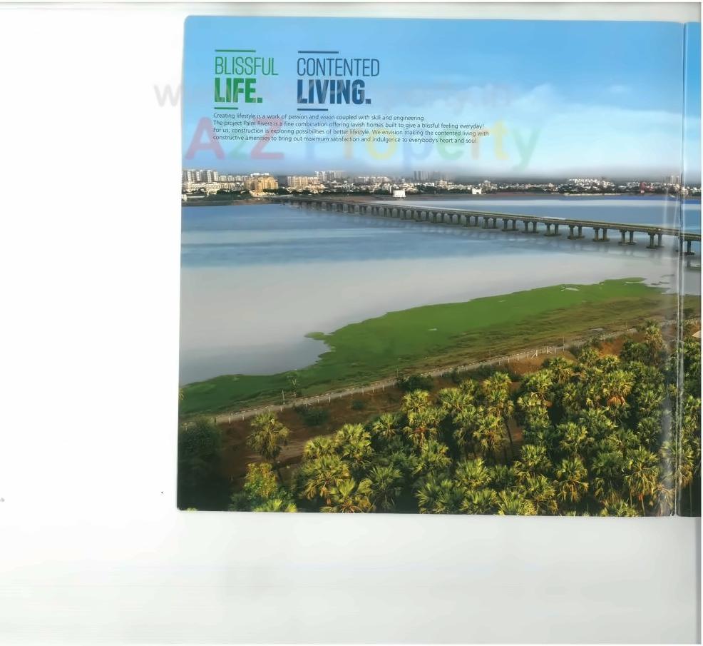 3D Elevation of real estate project Palm Rivera located at Singanpore, Surat, Gujarat