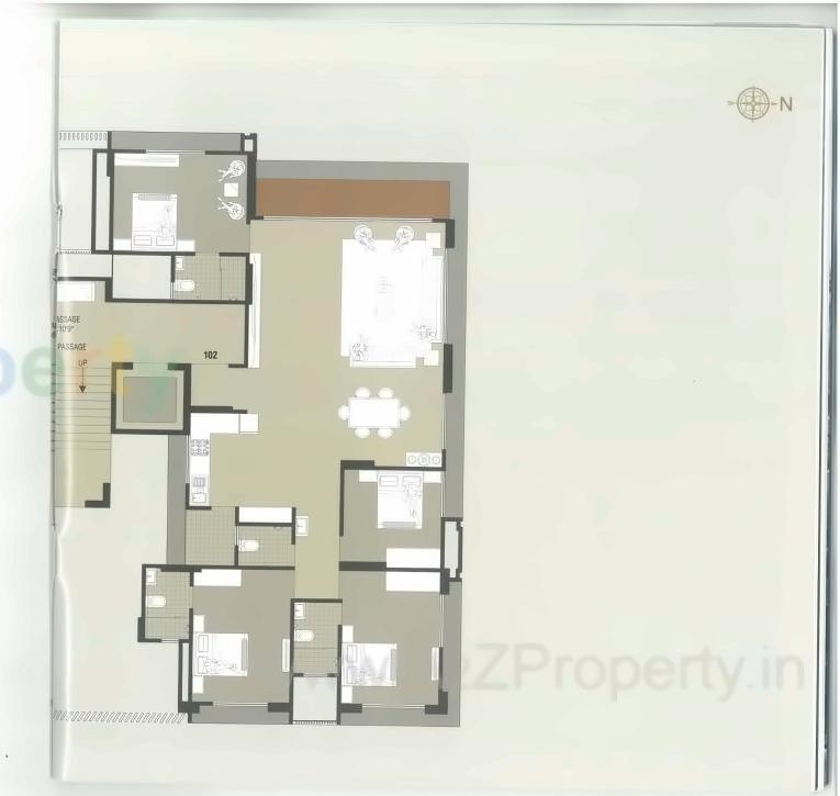 Layout of real estate project Palm Rivera located at Singanpore, Surat, Gujarat
