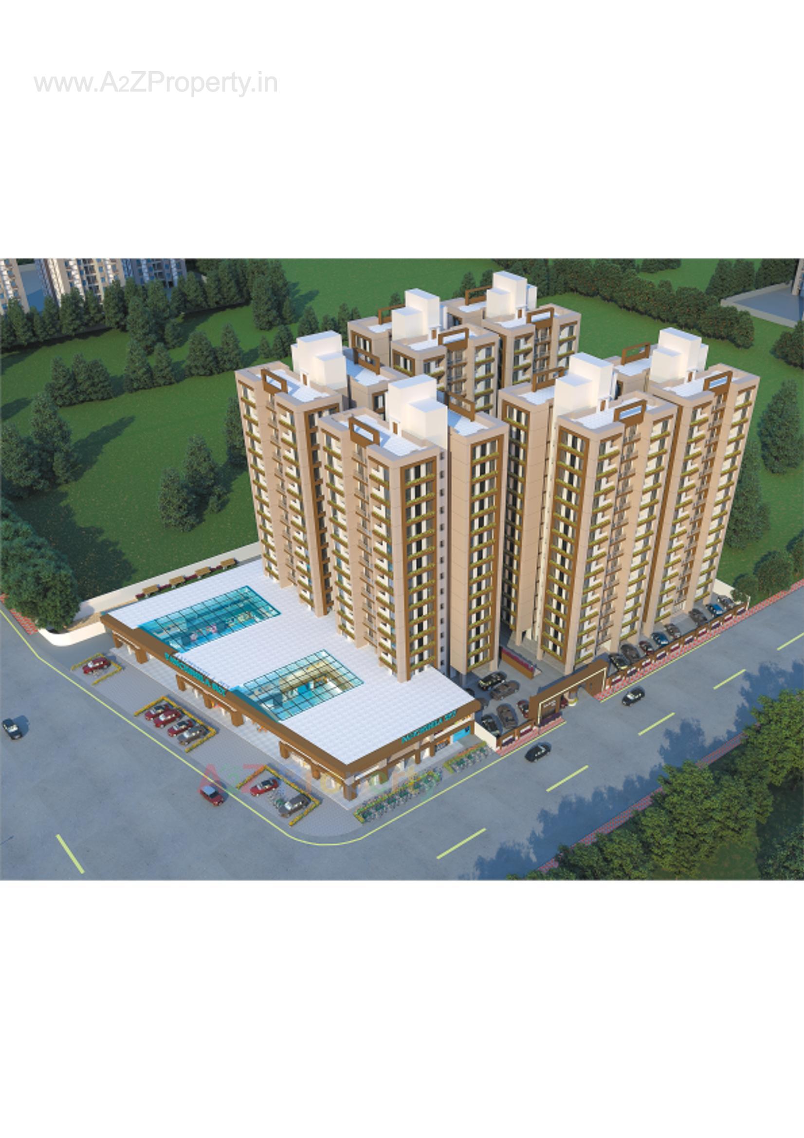 3D Elevation of real estate project Panchshila Sky located at Variav, Surat, Gujarat