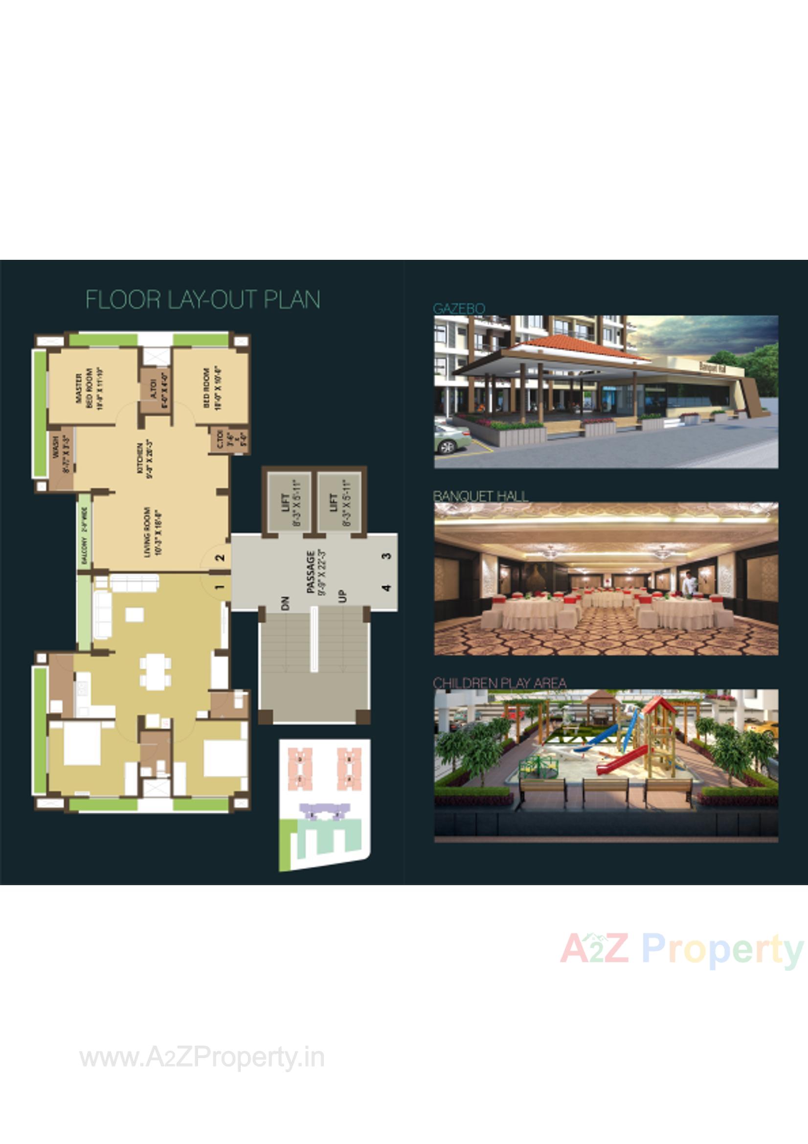 Layout of real estate project Panchshila Sky located at Variav, Surat, Gujarat