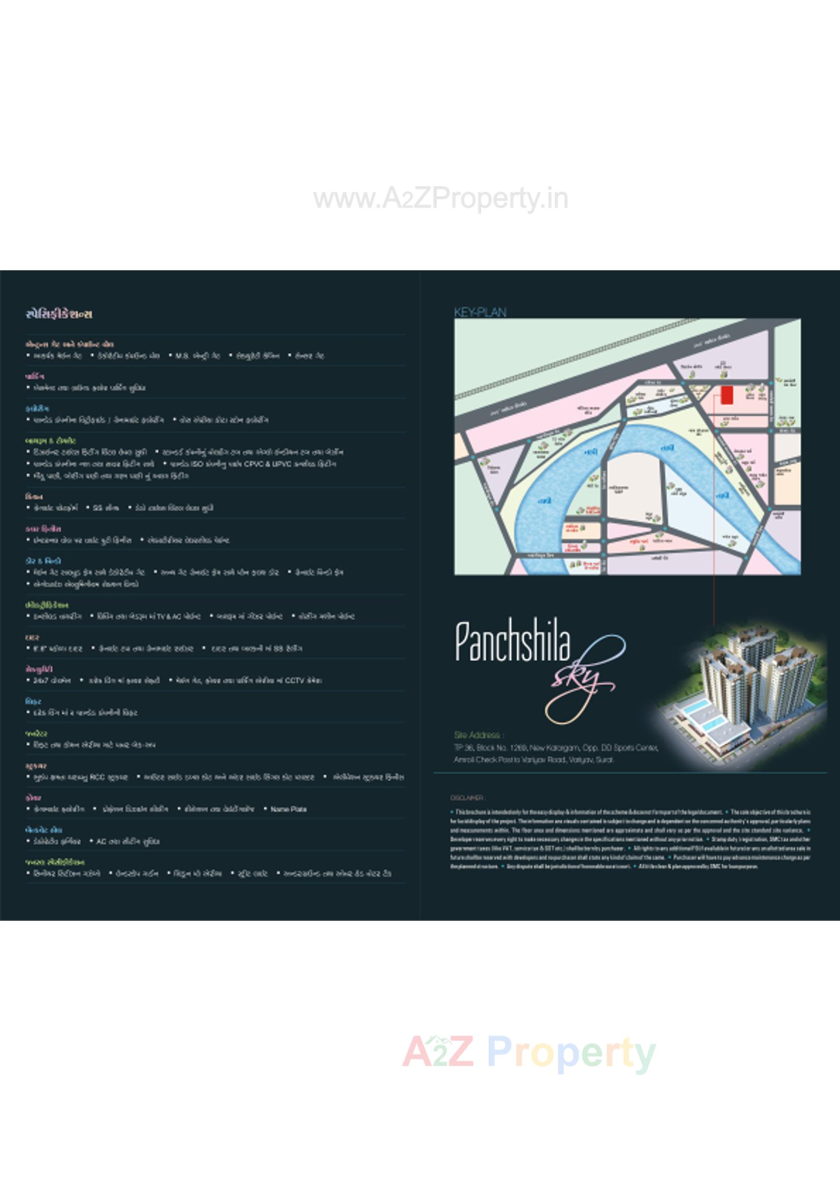  of real estate project Panchshila Sky located at Variav, Surat, Gujarat