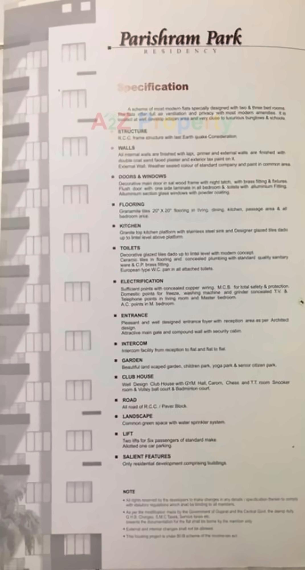  of real estate project Parishram Park (b1   B2) located at Jahangirpura, Surat, Gujarat