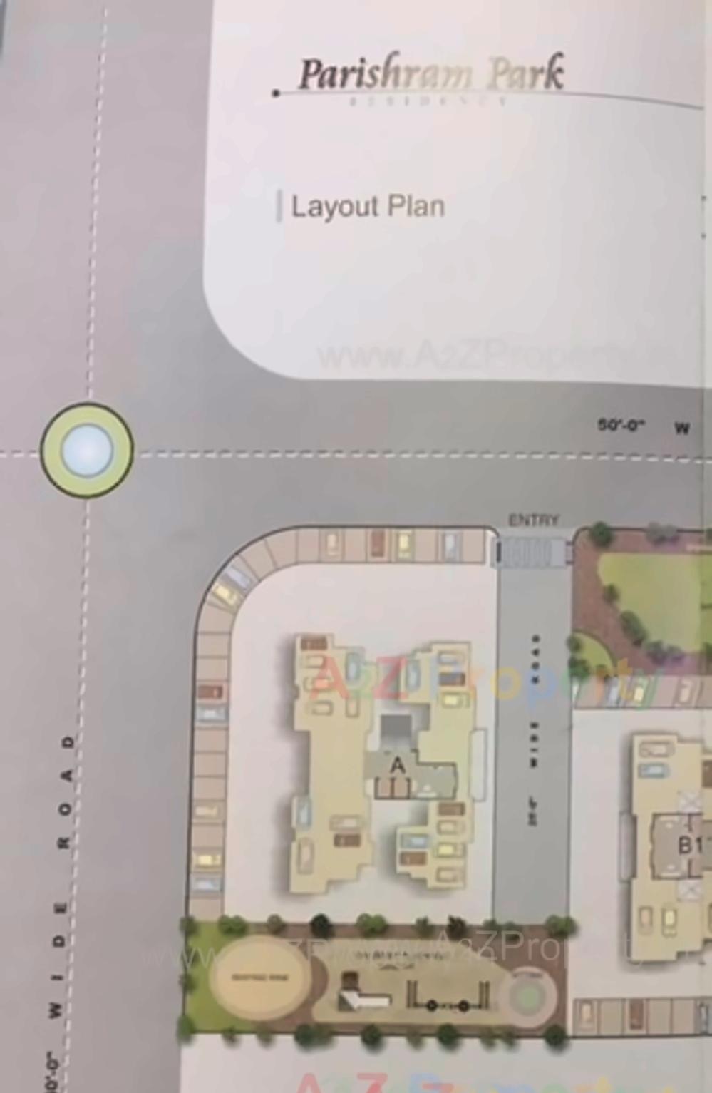 Layout of real estate project Parishram Park (b1   B2) located at Jahangirpura, Surat, Gujarat