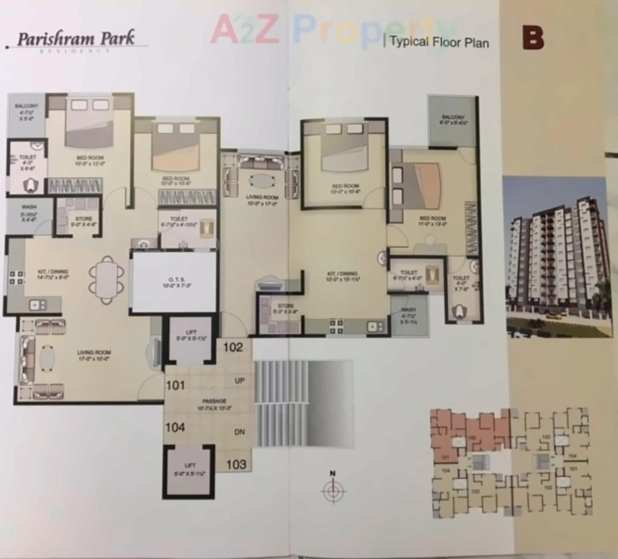 Layout of real estate project Parishram Park (b1   B2) located at Jahangirpura, Surat, Gujarat