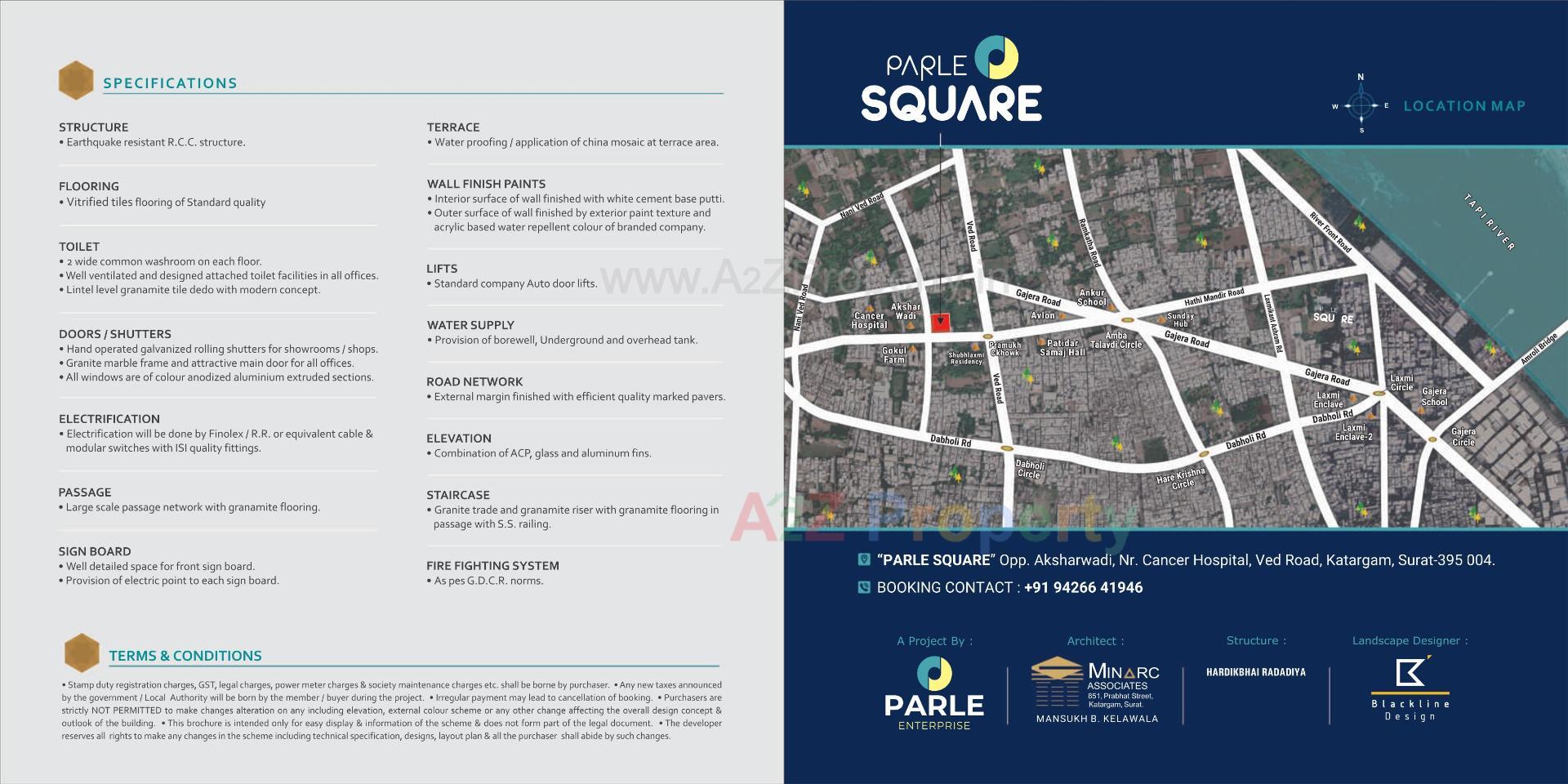  of real estate project Parle Square located at Katargam, Surat, Gujarat