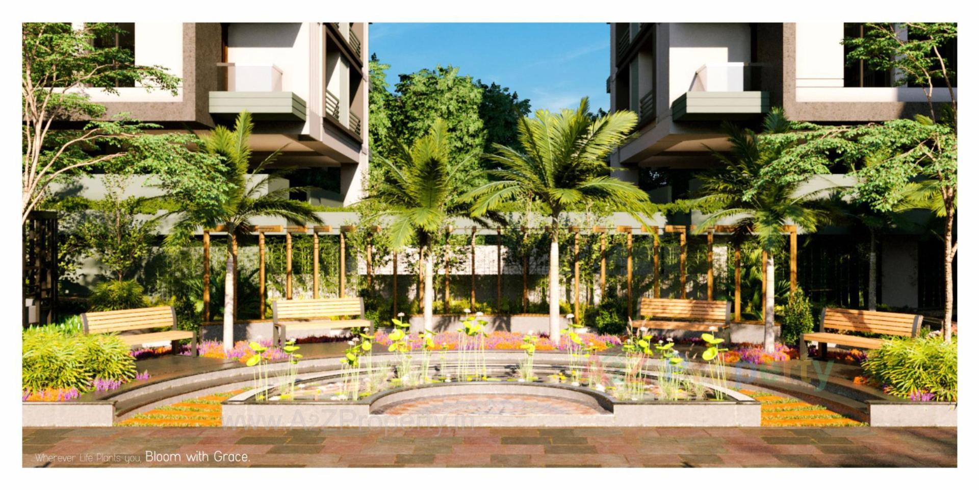 3D Elevation of real estate project Penttagon located at Palanpur, Surat, Gujarat