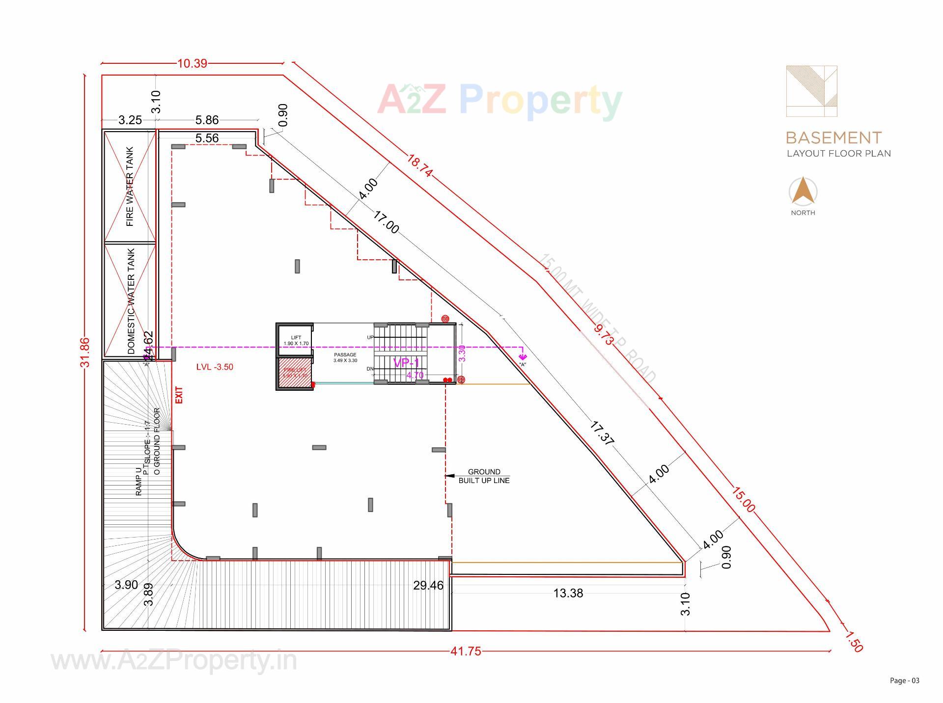 Layout of real estate project Phoenix Avenue located at Pal, Surat, Gujarat