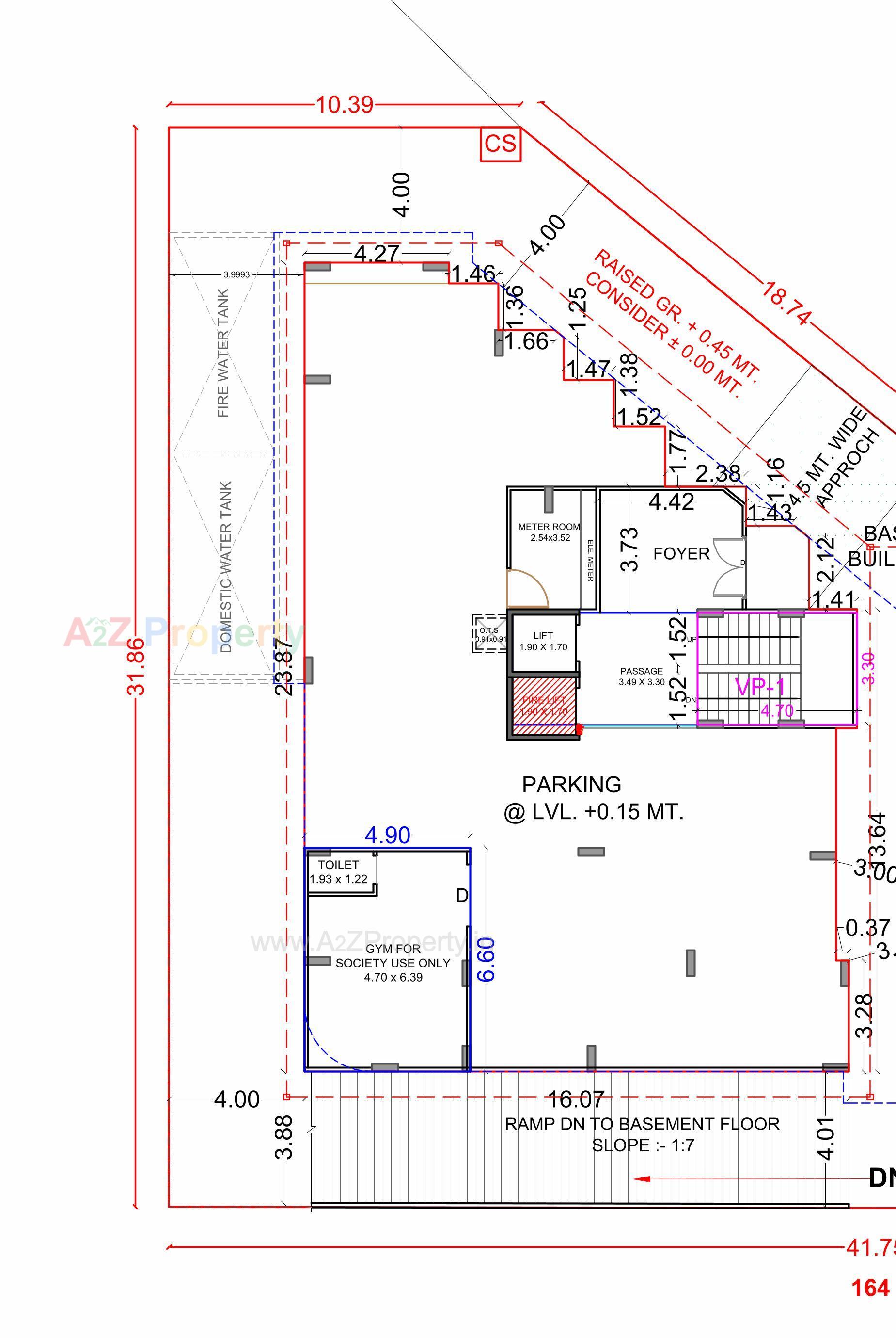 Layout of real estate project Phoenix Avenue located at Pal, Surat, Gujarat