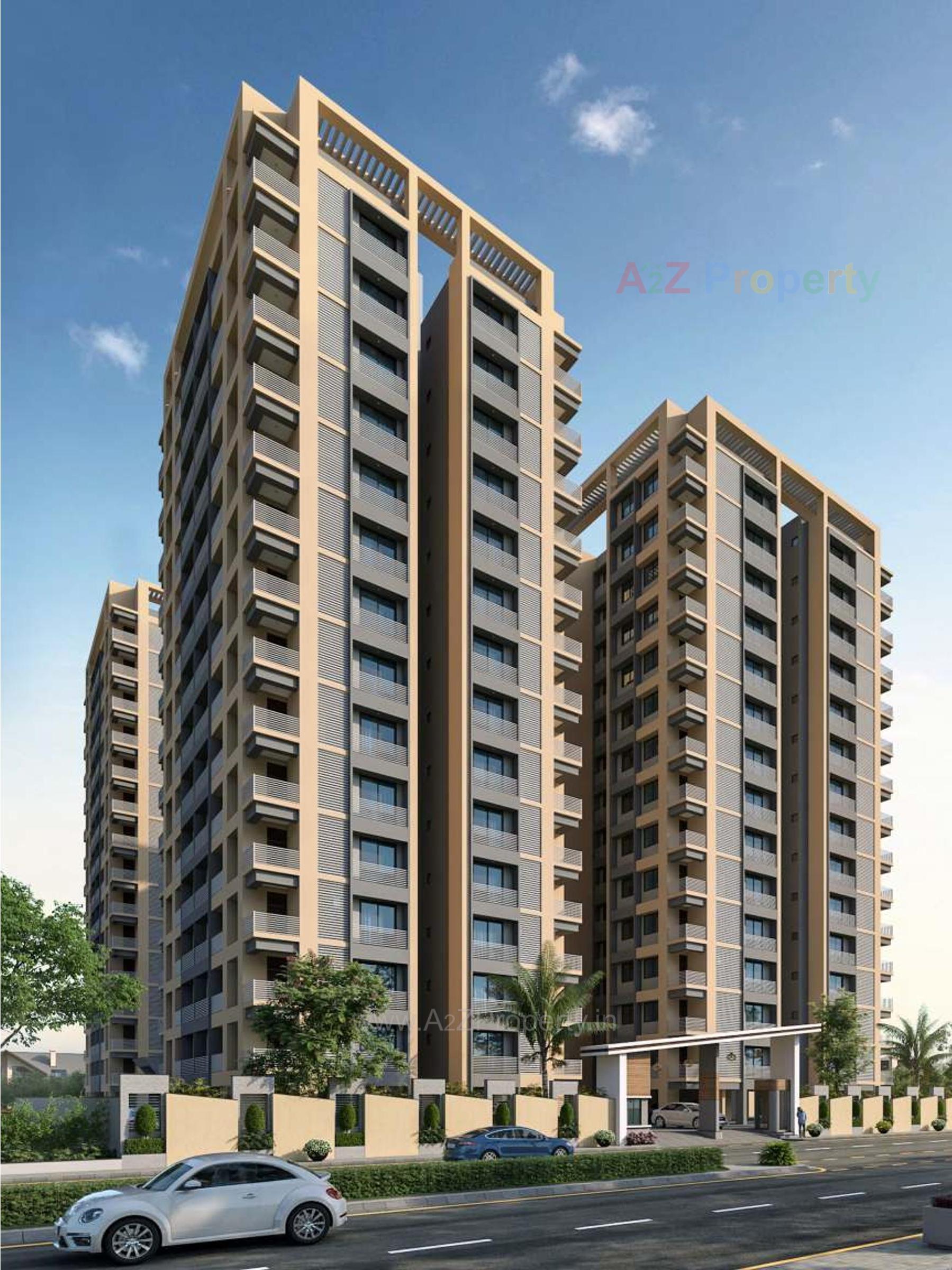 3D Elevation of real estate project Pioneer Belina located at Bhimrad, Surat, Gujarat