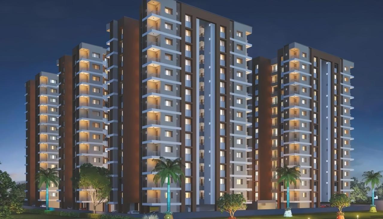 3D Elevation of real estate project Pioneer Dreams located at Surat, Surat, Gujarat