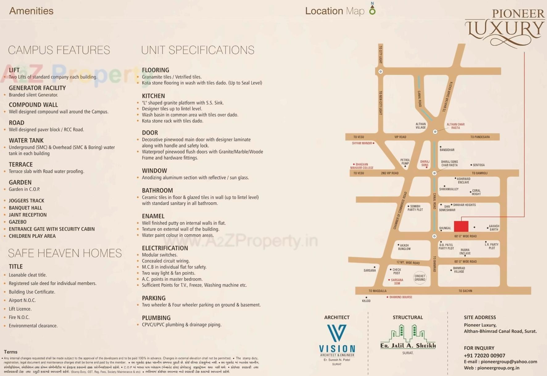  of real estate project Pioneer Luxury located at Bhimrad, Surat, Gujarat