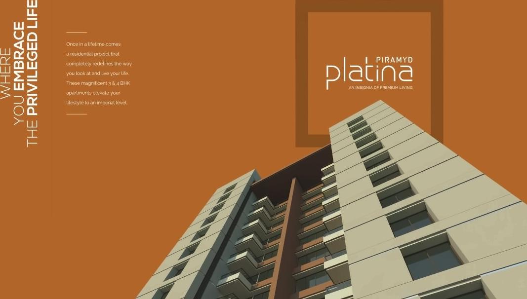 3D Elevation of real estate project Piramyd Platina located at Pal, Surat, Gujarat