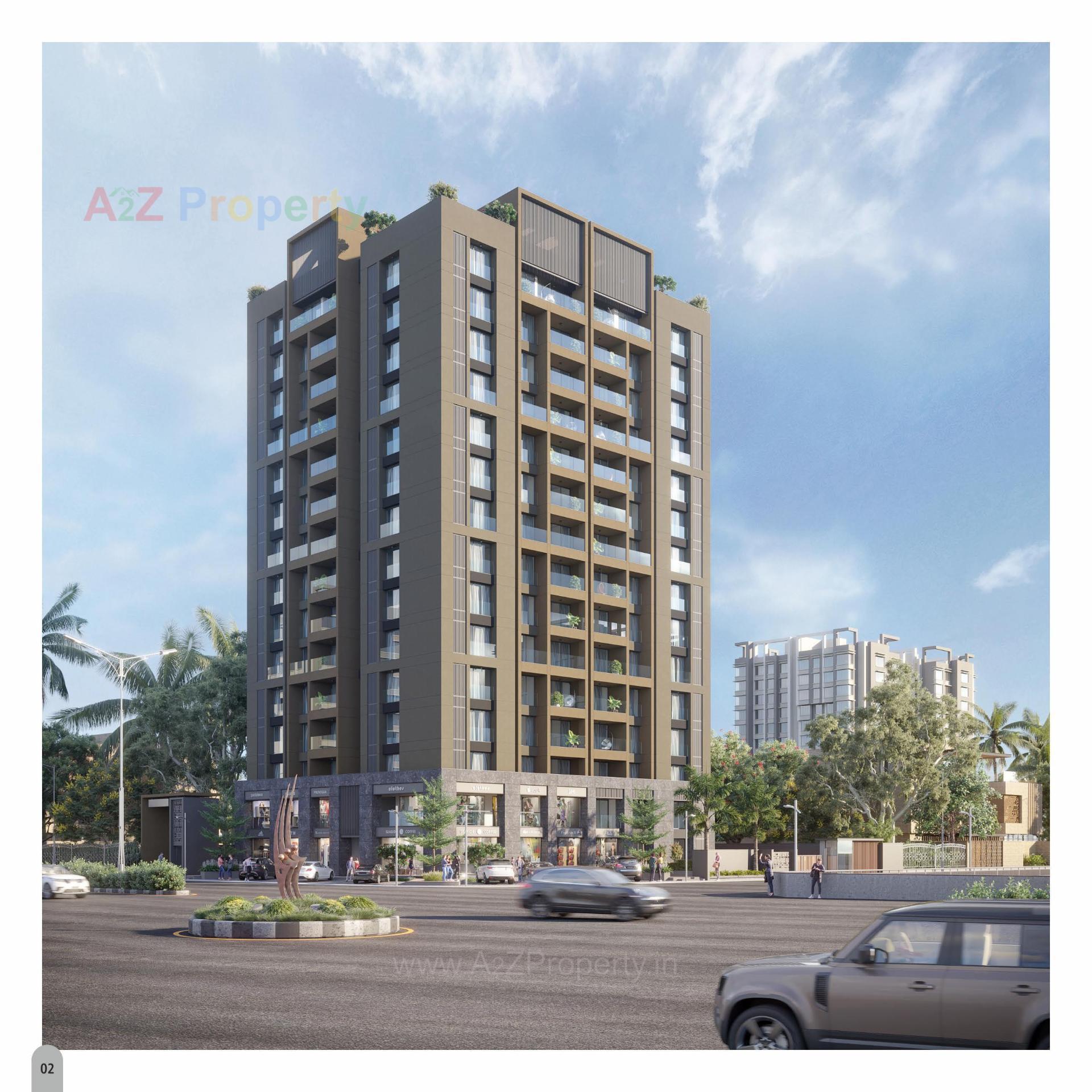 3D Elevation of real estate project Piramyd Serenity located at Palanpor, Surat, Gujarat