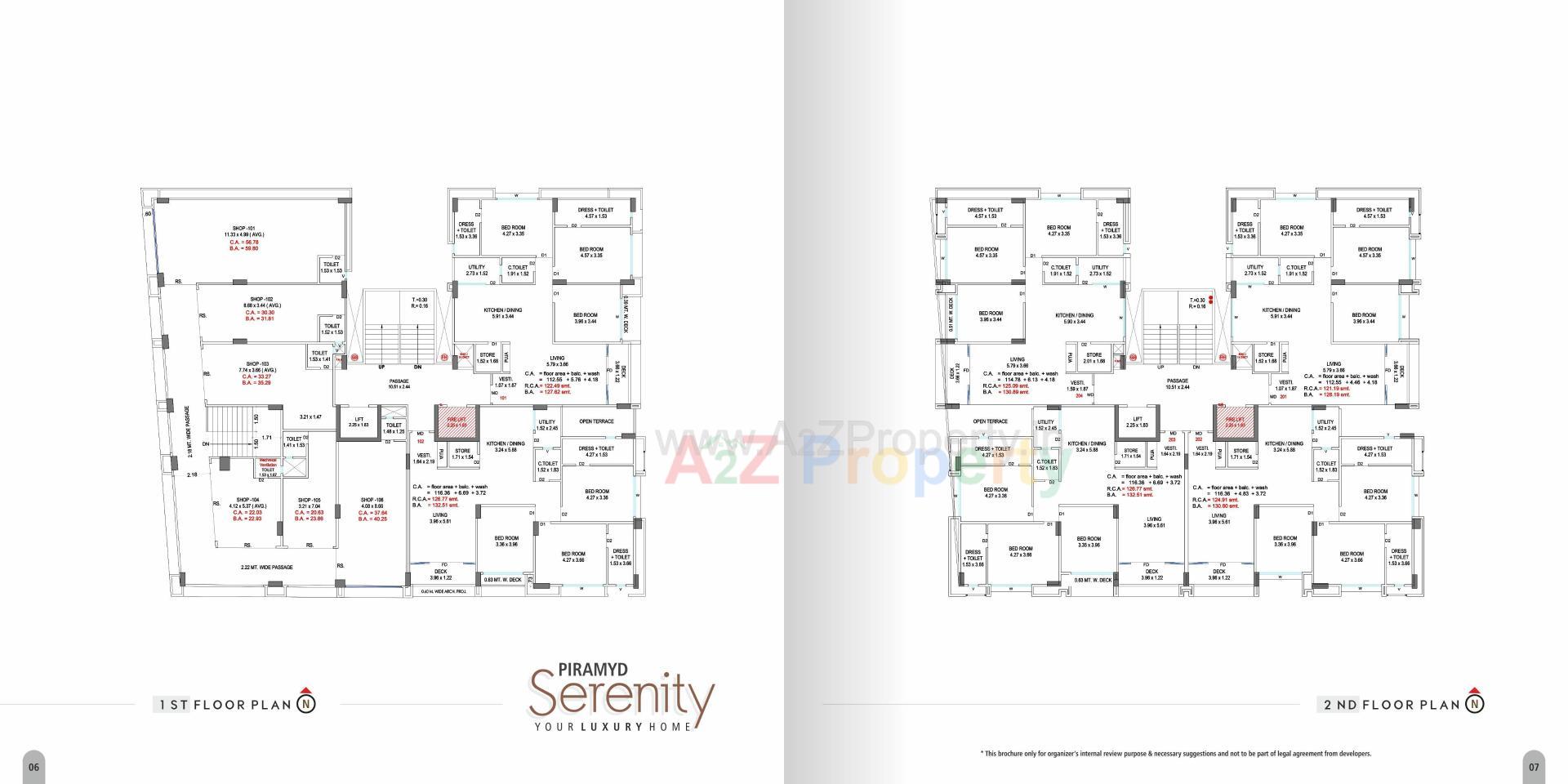 Layout of real estate project Piramyd Serenity located at Palanpor, Surat, Gujarat