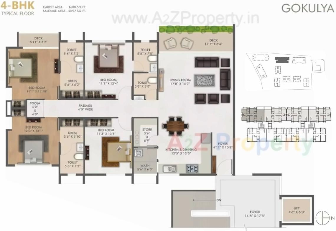 Layout of real estate project Poonyabhumi   A,b,c,f located at Vesu, Surat, Gujarat