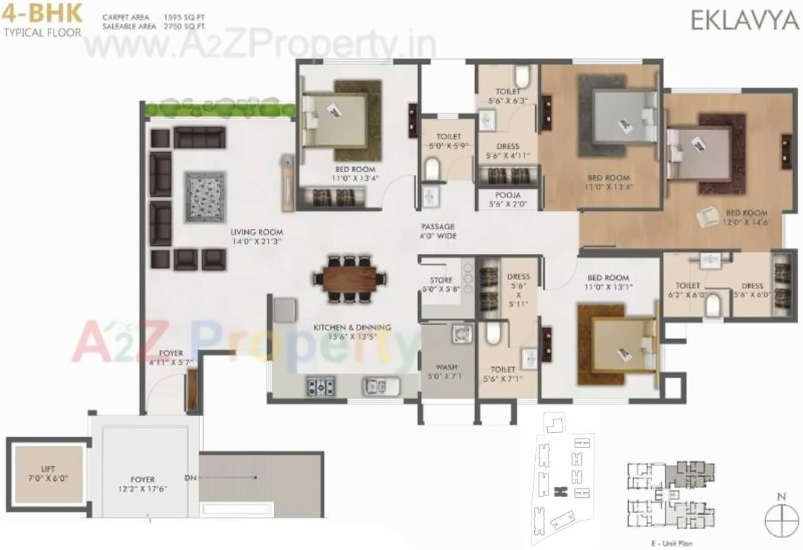Layout of real estate project Poonyabhumi   A,b,c,f located at Vesu, Surat, Gujarat