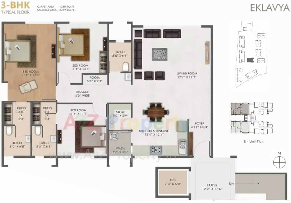 Layout of real estate project Poonyabhumi   A,b,c,f located at Vesu, Surat, Gujarat