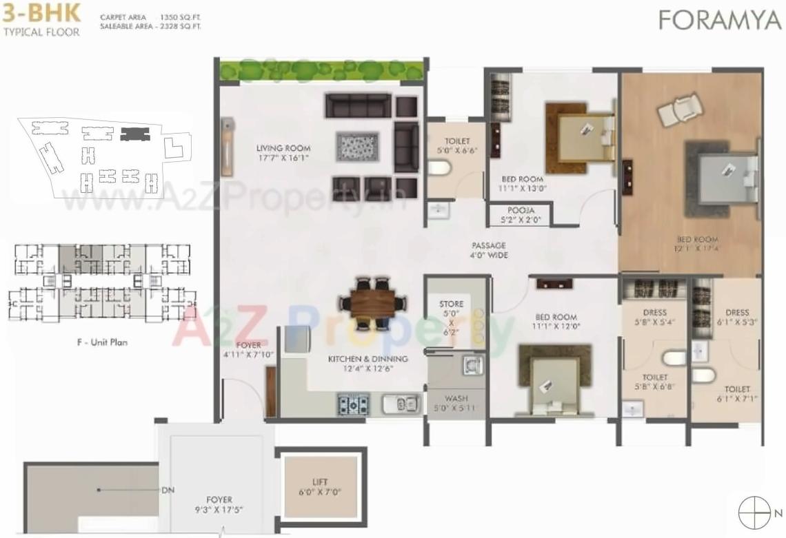 Layout of real estate project Poonyabhumi   A,b,c,f located at Vesu, Surat, Gujarat