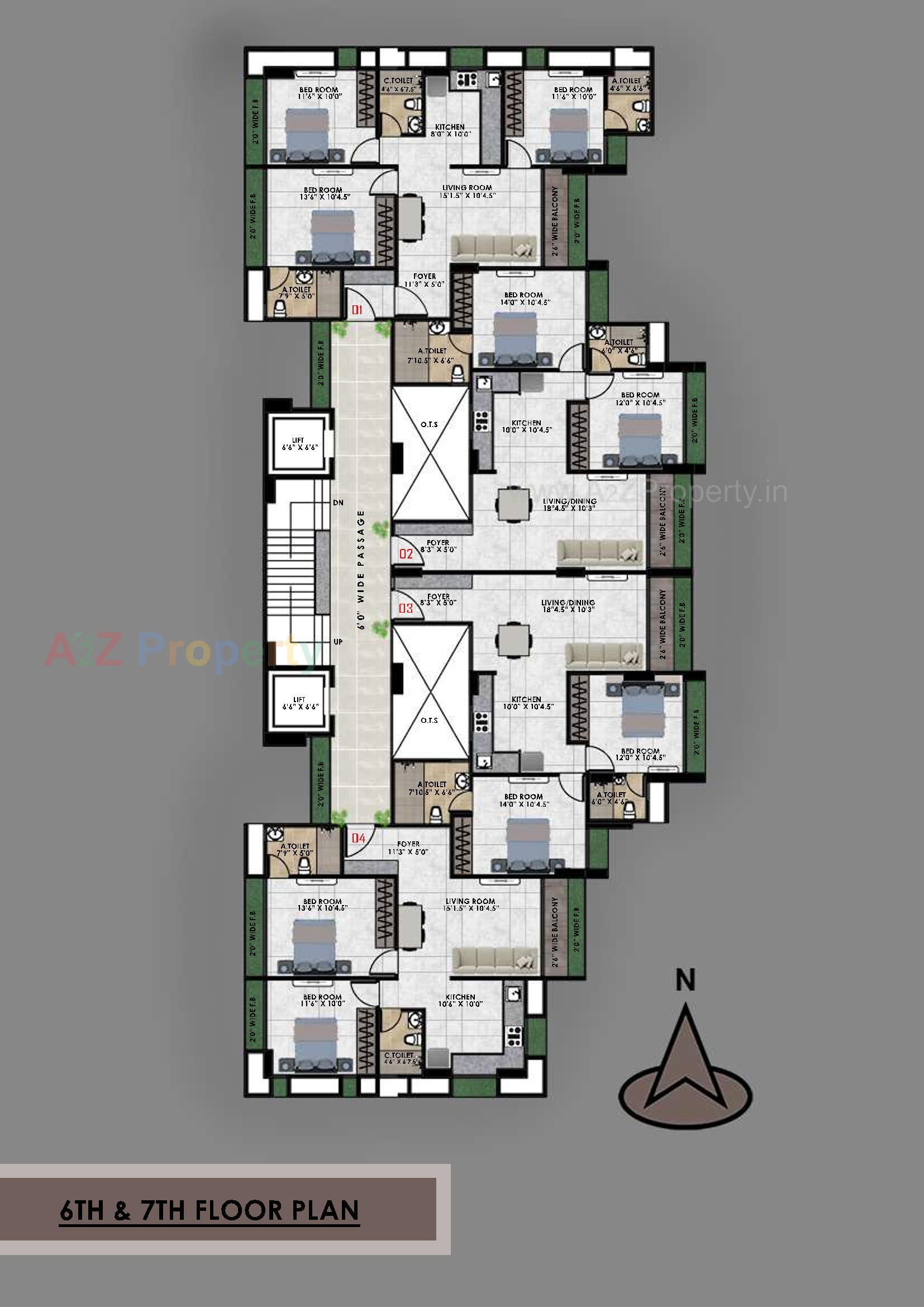 Layout of real estate project Prabhuta Avenue located at Ta, Surat, Gujarat