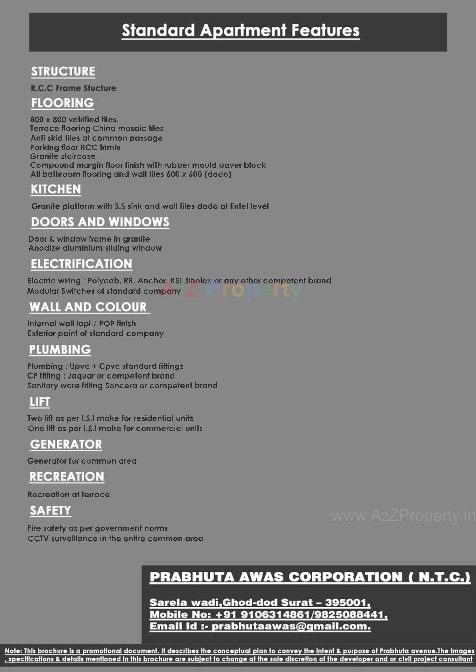  of real estate project Prabhuta Avenue located at Ta, Surat, Gujarat