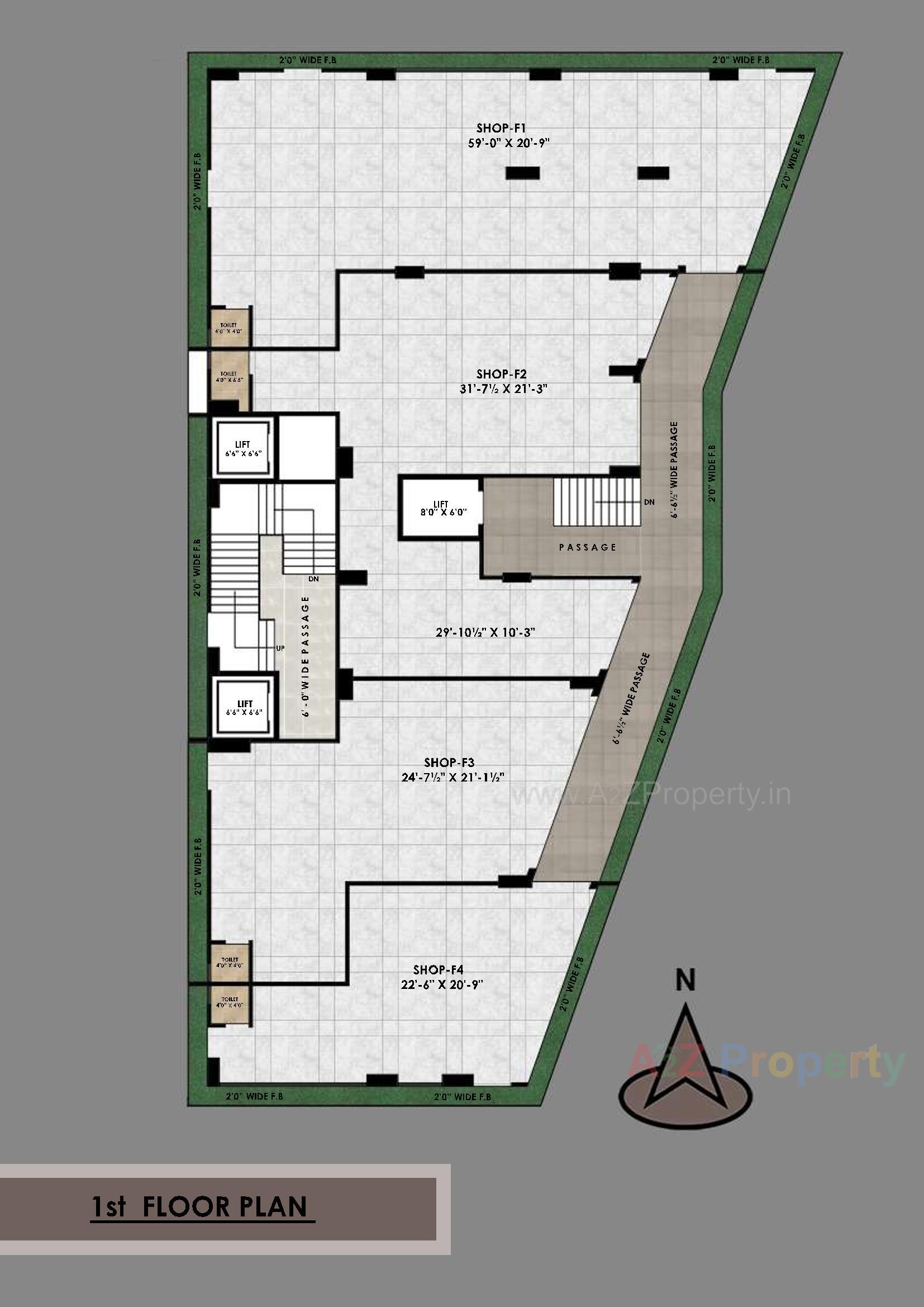 Layout of real estate project Prabhuta Avenue located at Ta, Surat, Gujarat