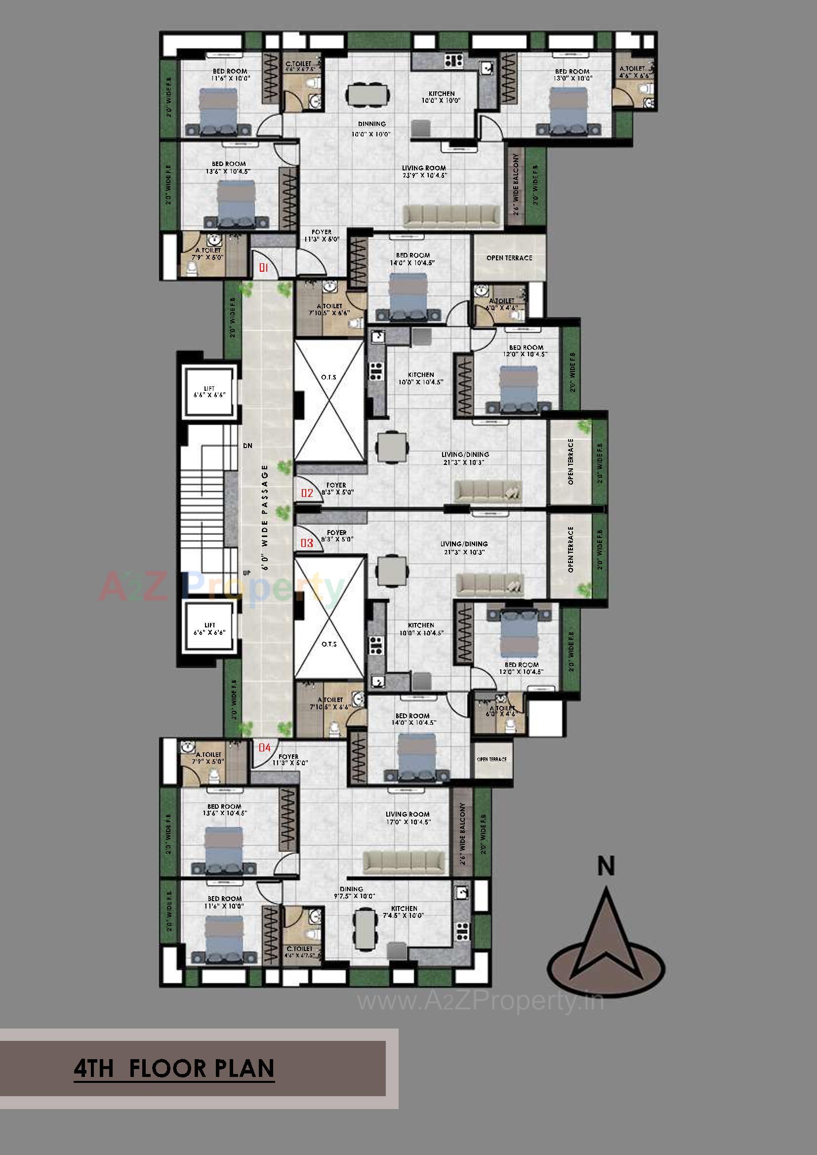 Layout of real estate project Prabhuta Avenue located at Ta, Surat, Gujarat