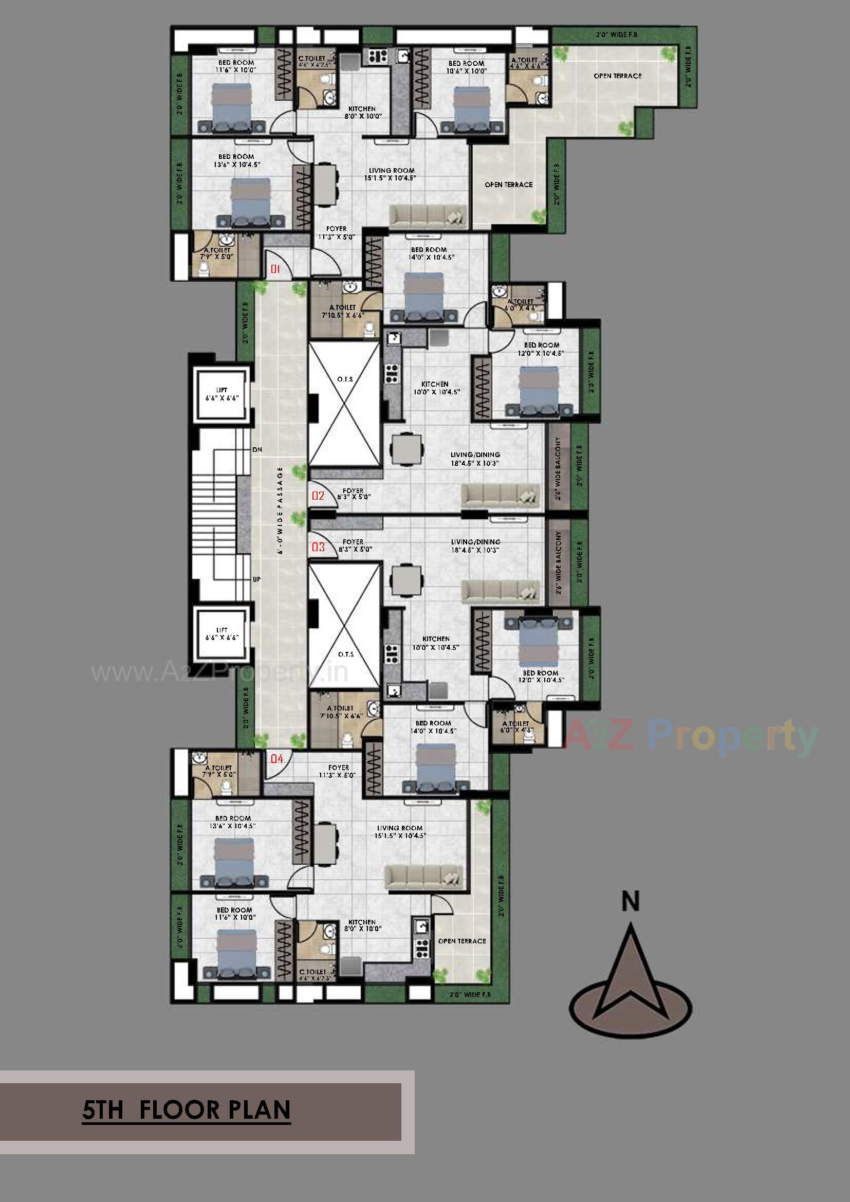 Layout of real estate project Prabhuta Avenue located at Ta, Surat, Gujarat