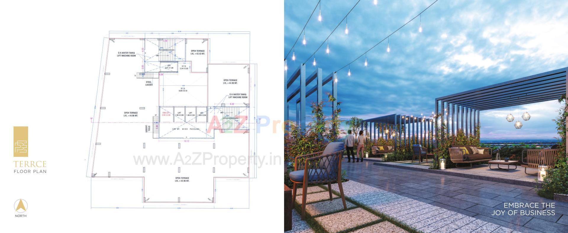 Layout of real estate project Pragati Empire It Park located at Utran, Surat, Gujarat