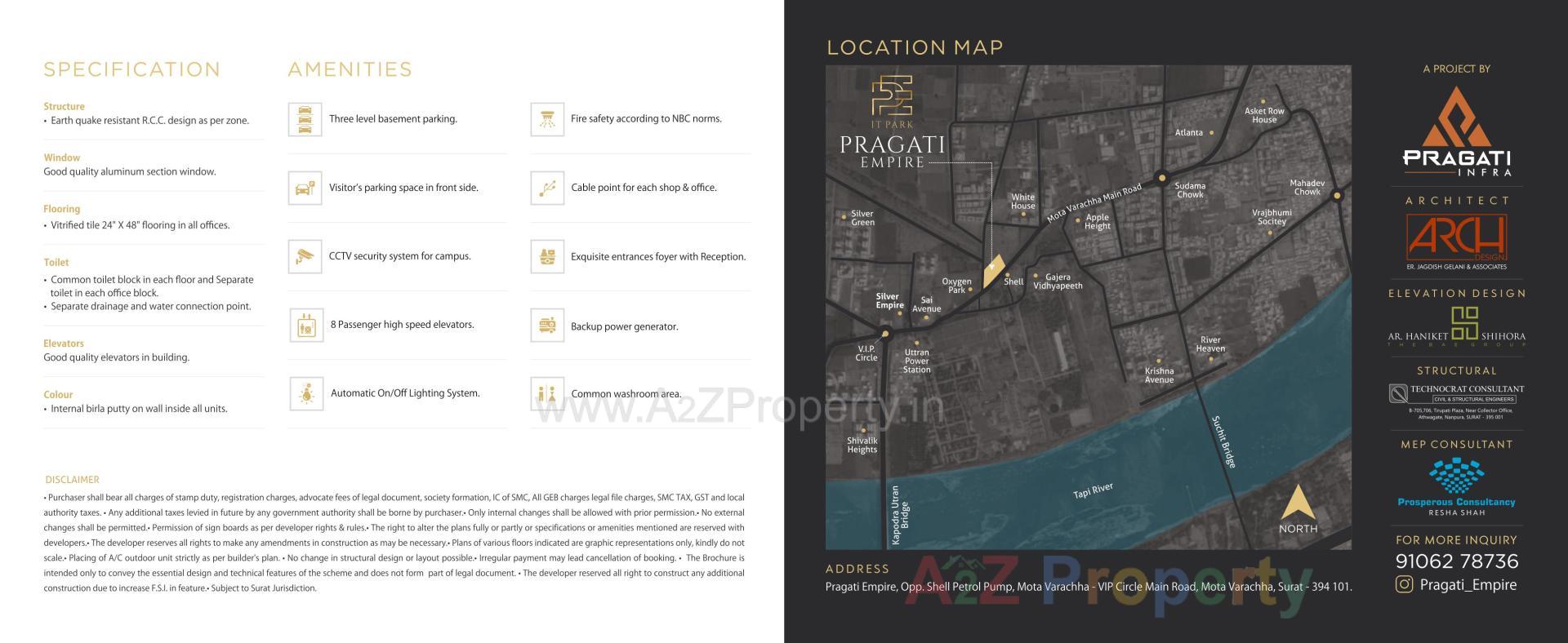  of real estate project Pragati Empire It Park located at Utran, Surat, Gujarat