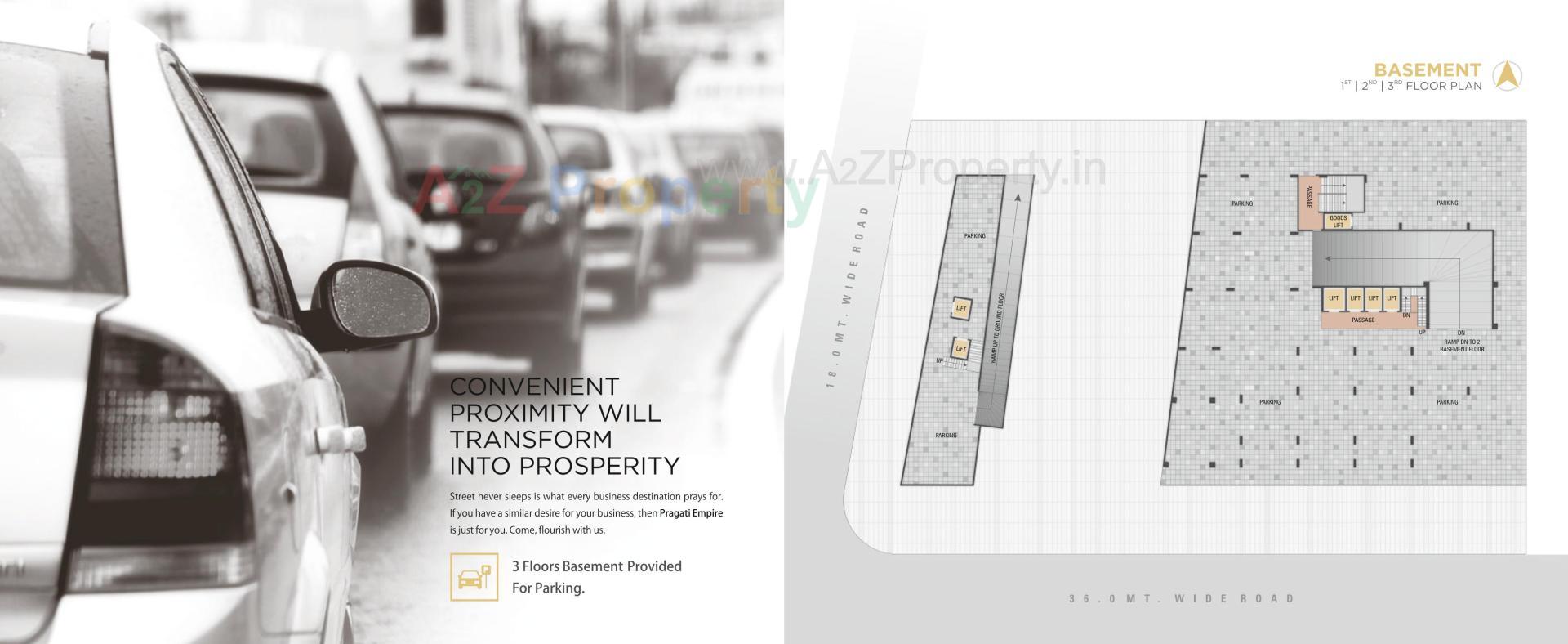 Layout of real estate project Pragati Empire It Park located at Utran, Surat, Gujarat