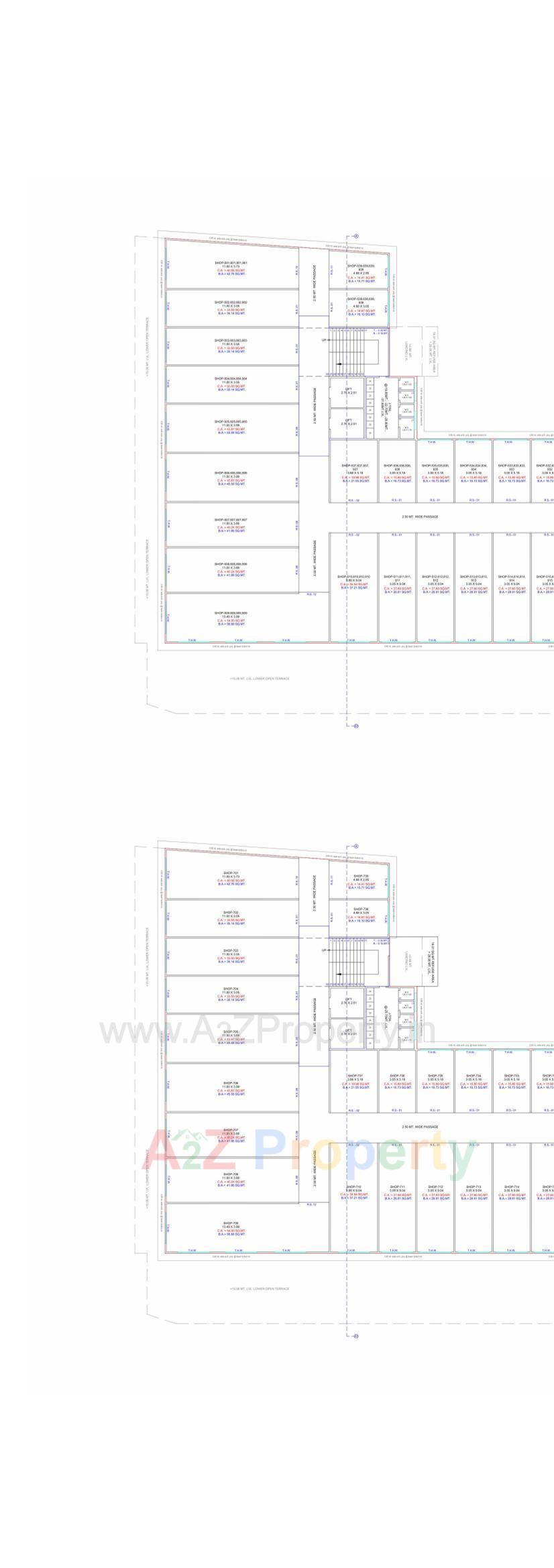 Layout of real estate project Pragati It World located at Puna , Surat, Gujarat
