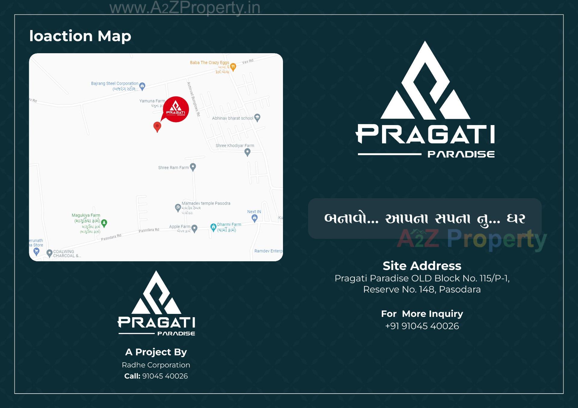  of real estate project Pragati Paradise located at Pasodara, Surat, Gujarat