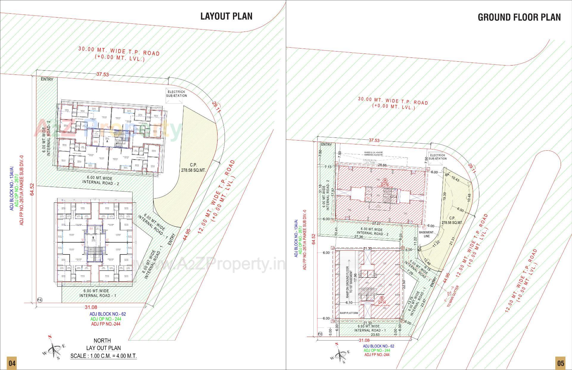 Layout of real estate project Pramukh Exotica located at Abrama, Surat, Gujarat