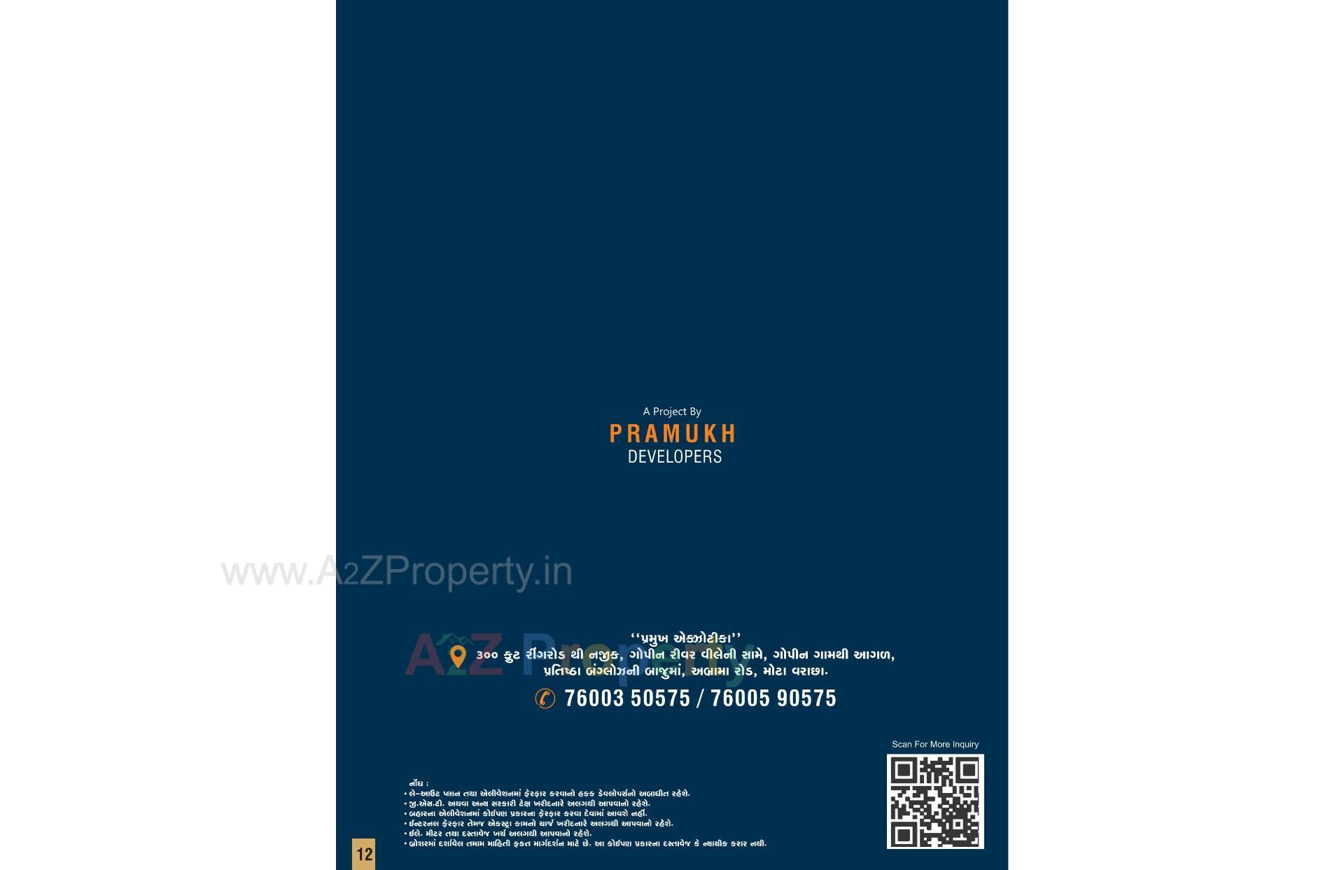  of real estate project Pramukh Exotica located at Abrama, Surat, Gujarat
