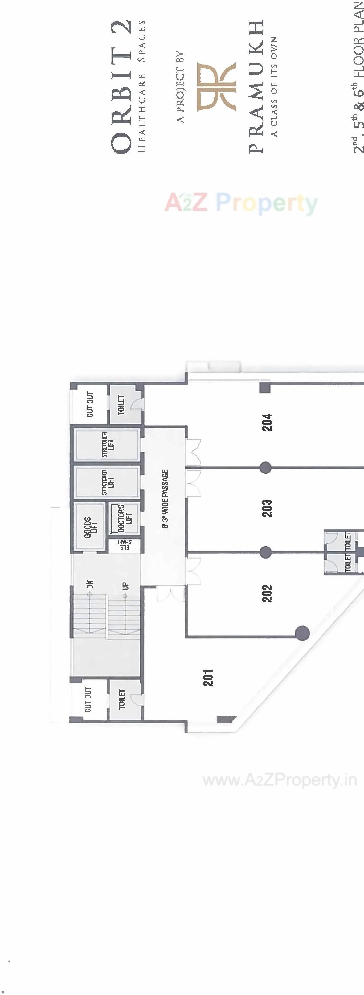 Layout of real estate project Pramukh Orbit located at Bhimrad, Surat, Gujarat