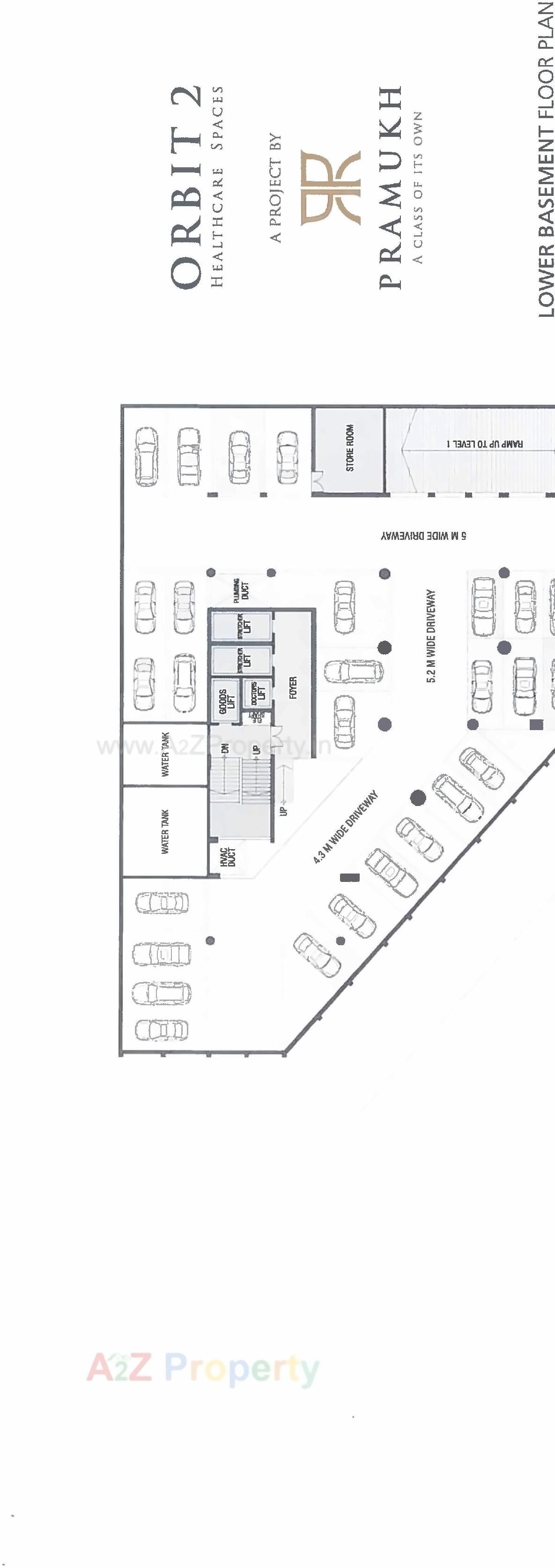 Layout of real estate project Pramukh Orbit located at Bhimrad, Surat, Gujarat