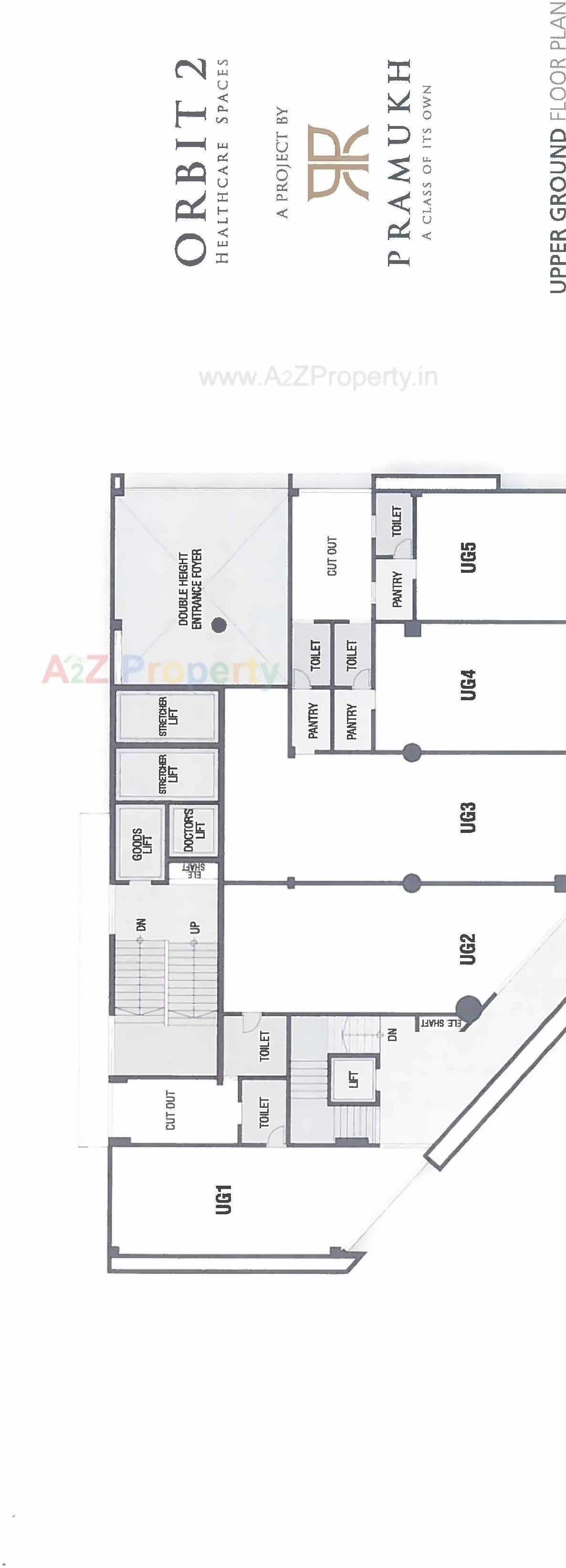 Layout of real estate project Pramukh Orbit located at Bhimrad, Surat, Gujarat