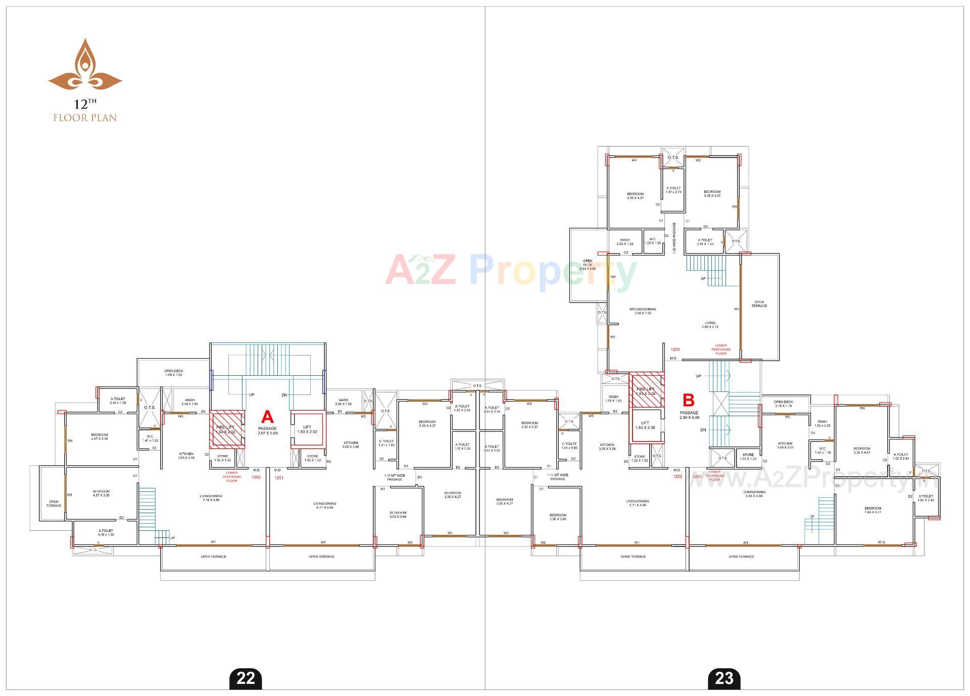 Layout of real estate project Pramukh Shanti located at Dabholi, Surat, Gujarat