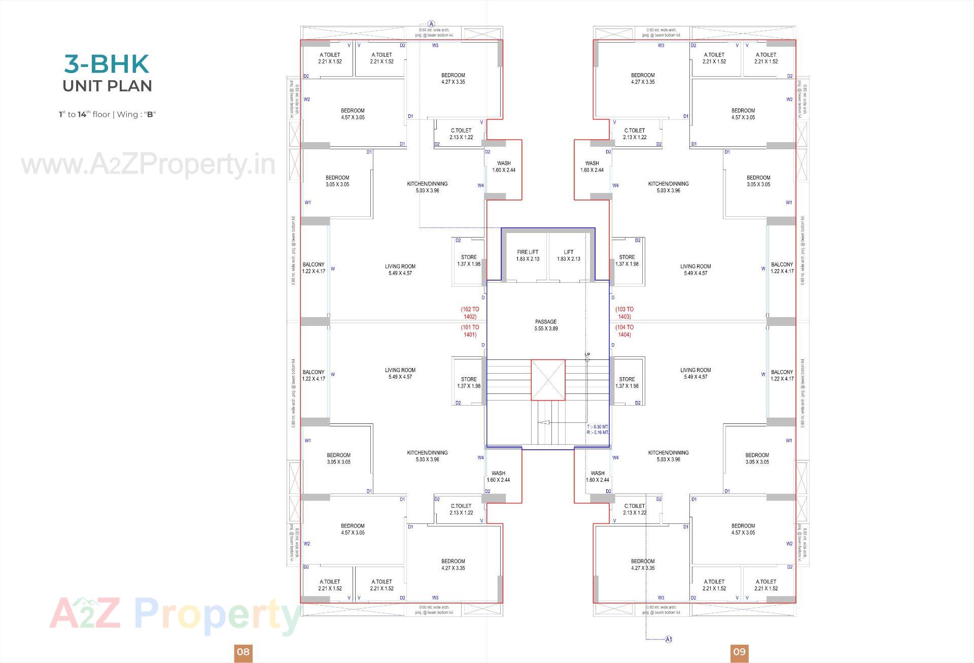Layout of real estate project Pratishtha Classic located at Abrama, Surat, Gujarat