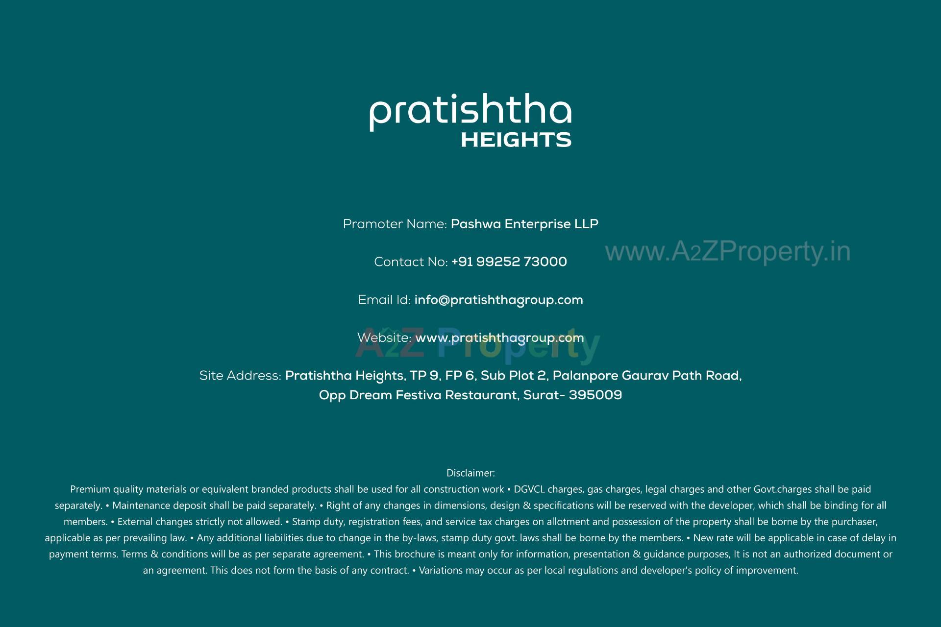  of real estate project Pratishtha Heights located at Bhesan, Surat, Gujarat