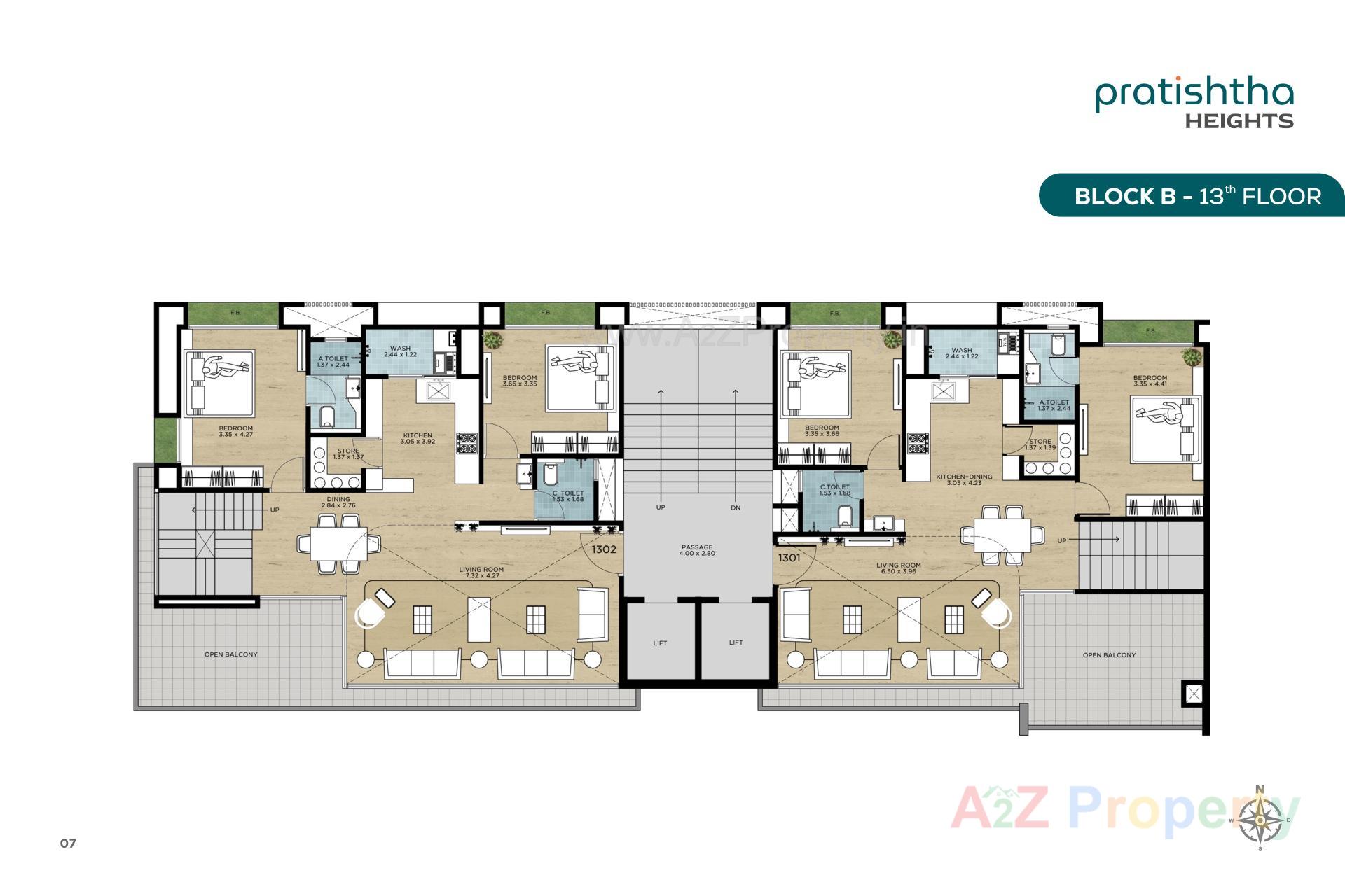 Layout of real estate project Pratishtha Heights located at Bhesan, Surat, Gujarat