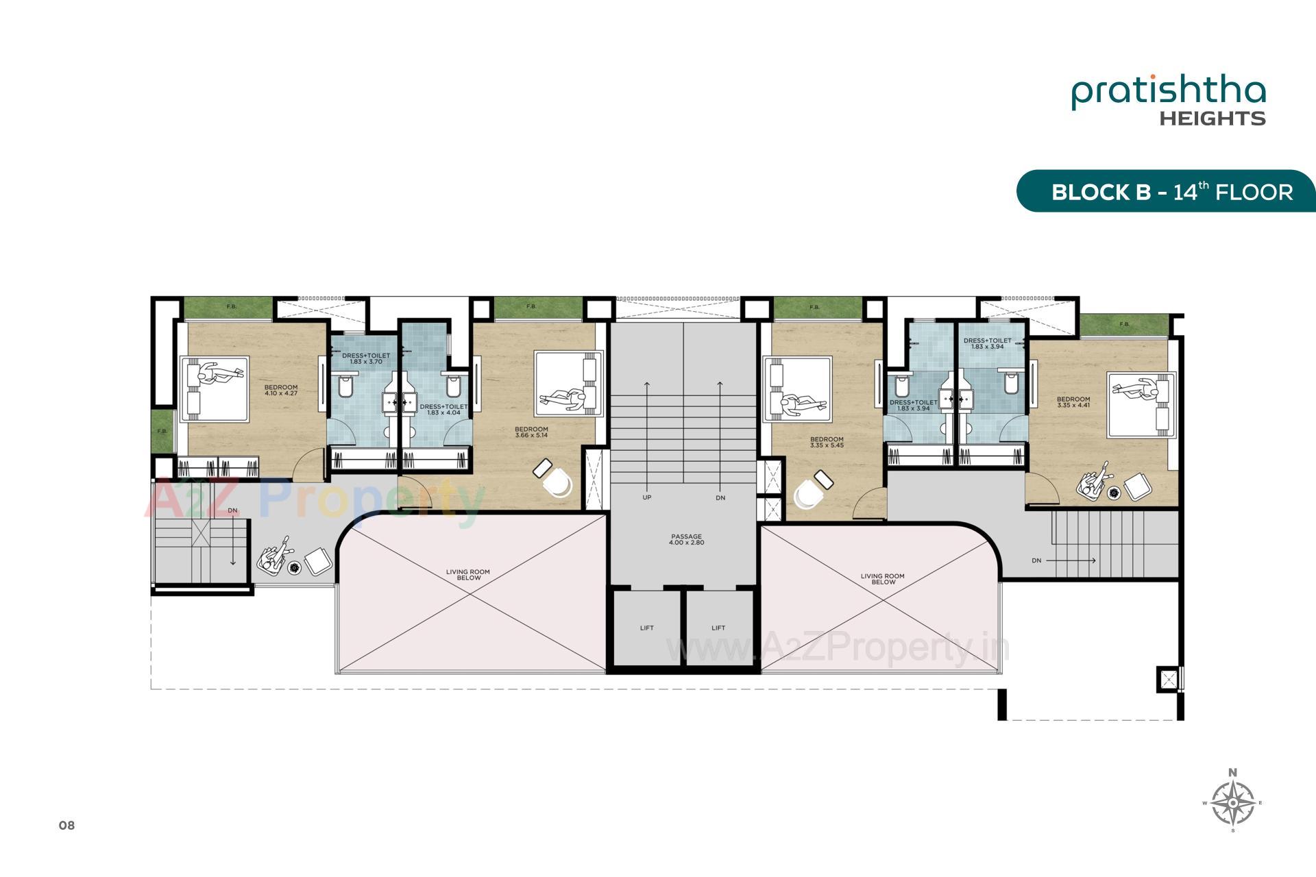 Layout of real estate project Pratishtha Heights located at Bhesan, Surat, Gujarat