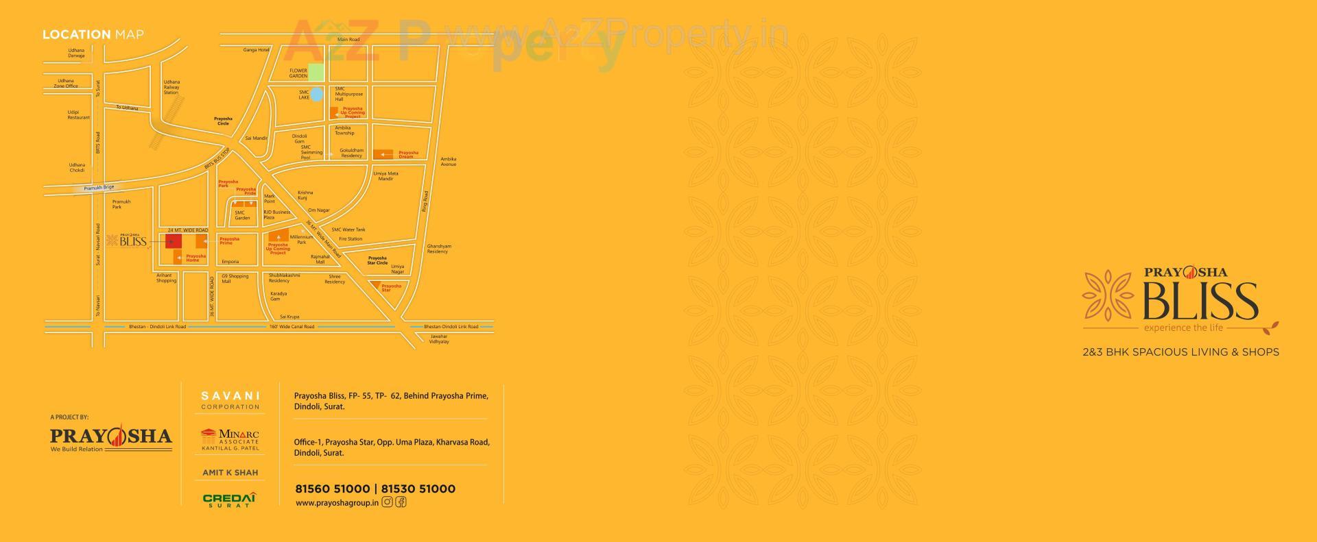  of real estate project Prayosha Bliss located at Dindoli, Surat, Gujarat