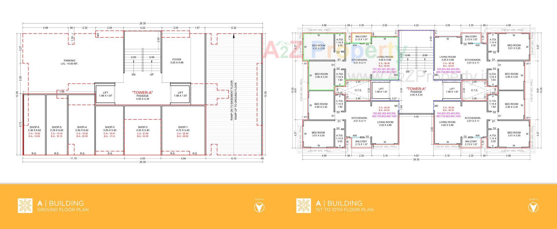 Layout of real estate project Prayosha Bliss located at Dindoli, Surat, Gujarat