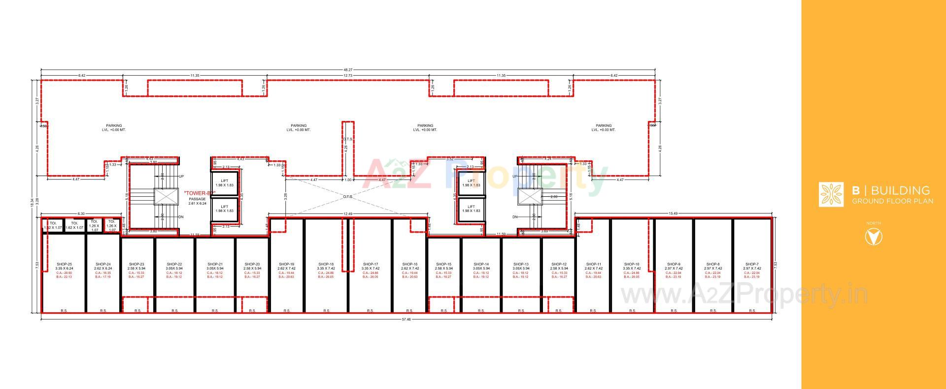 Layout of real estate project Prayosha Bliss located at Dindoli, Surat, Gujarat